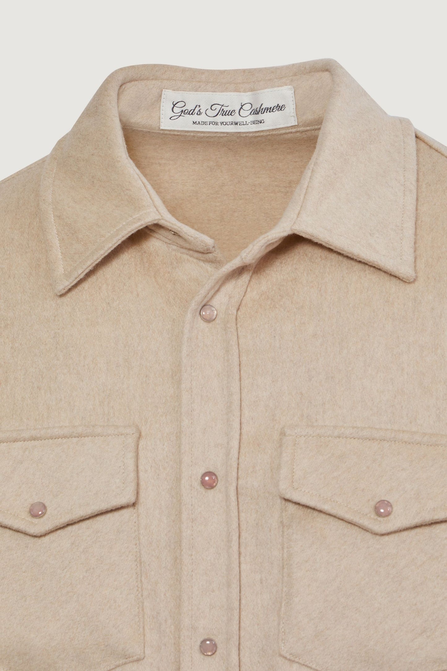 Oatmeal Cashmere Shirt