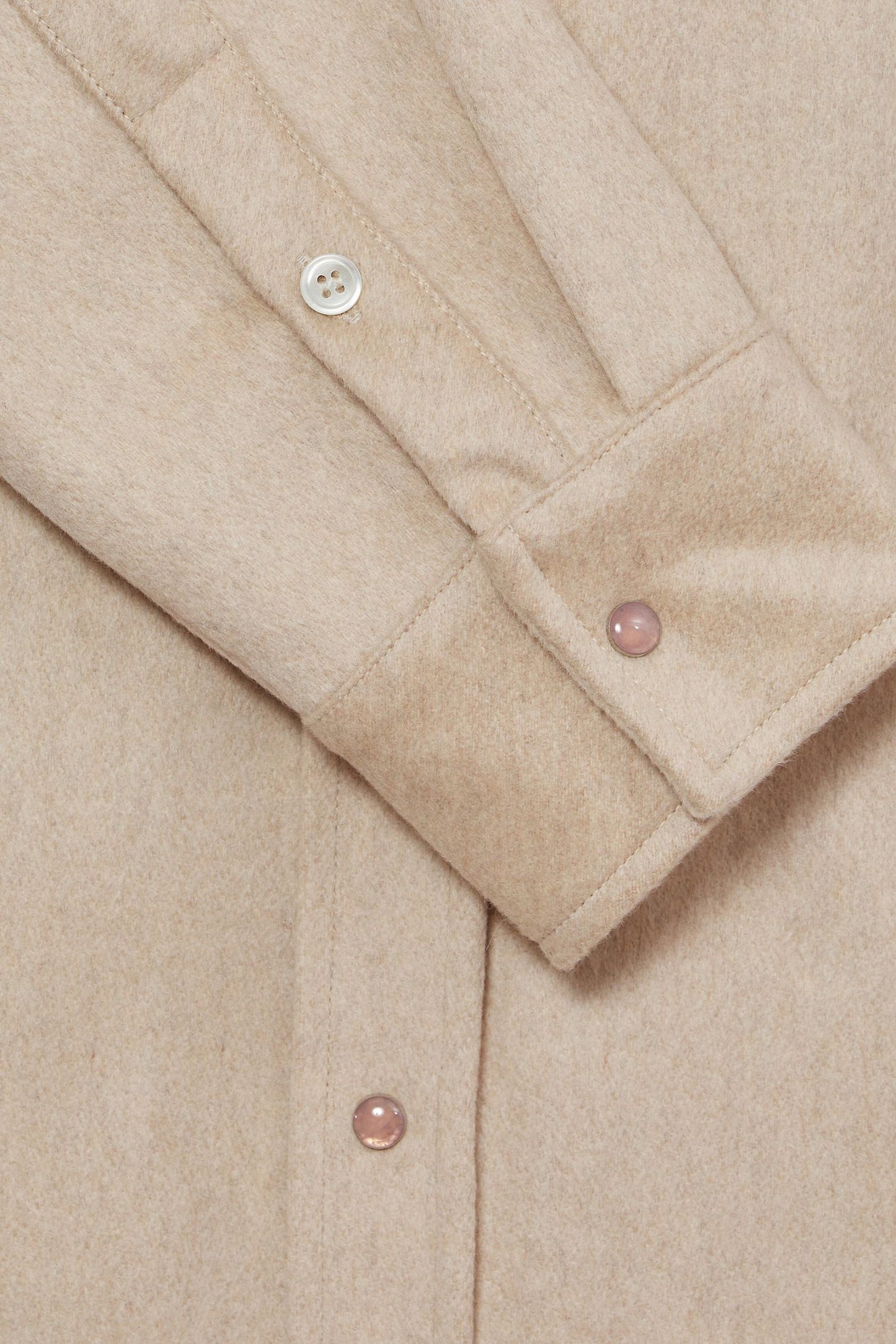 Oatmeal Cashmere Shirt