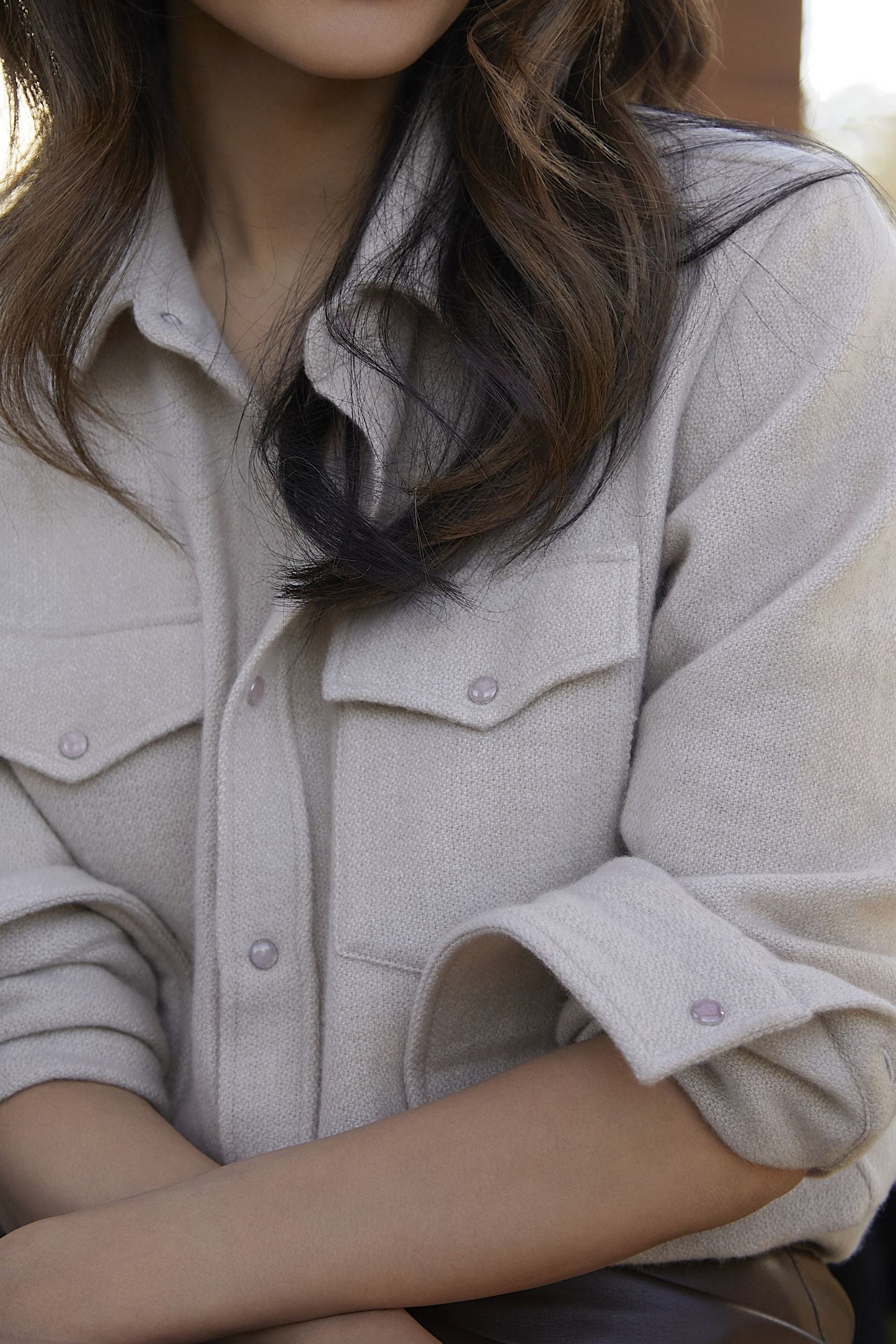 Oatmeal Cashmere Shirt