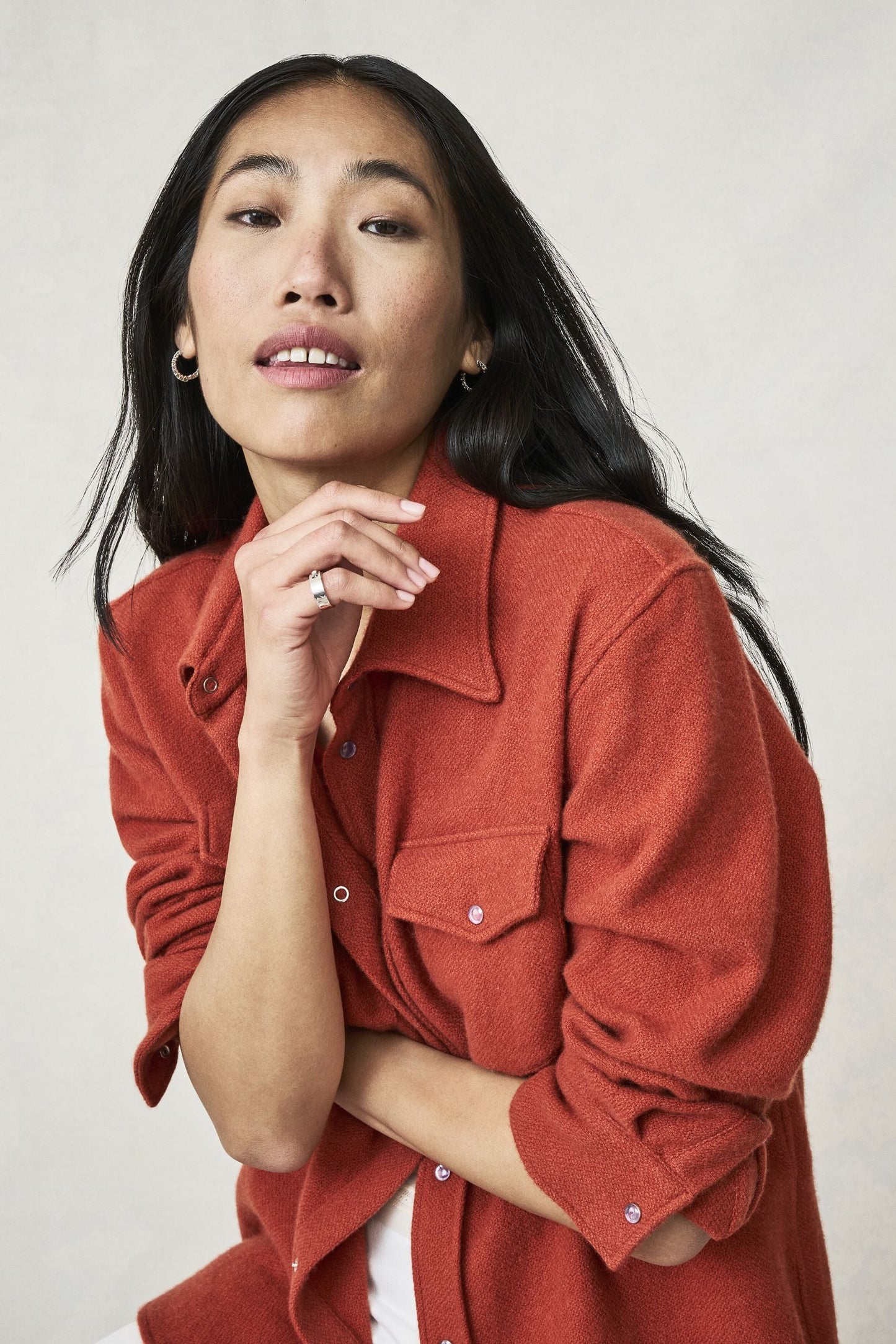 Rust Cashmere Shirt