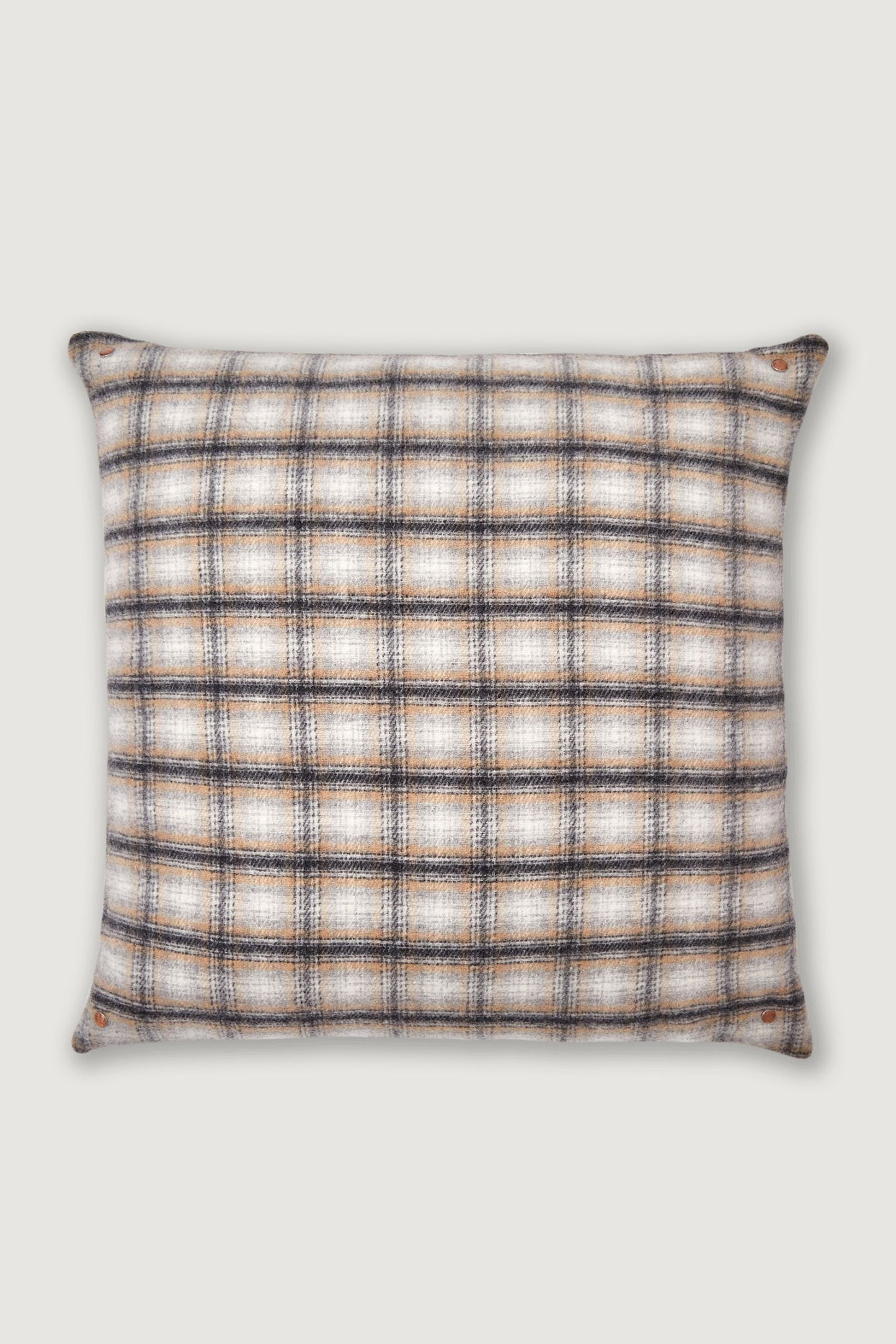 Elegant Neutral Tartan Pillow