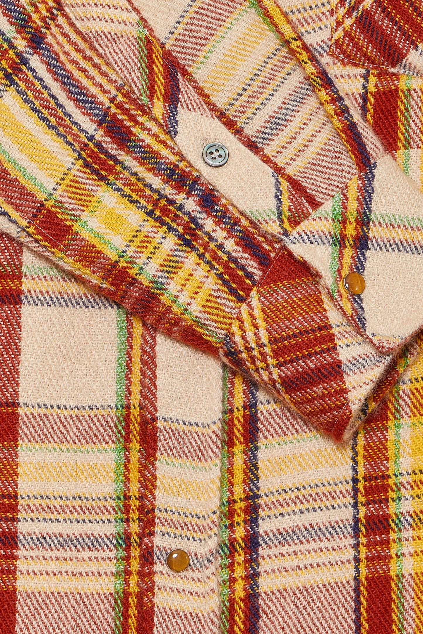 Cinnamon Tartan Cashmere Shirt