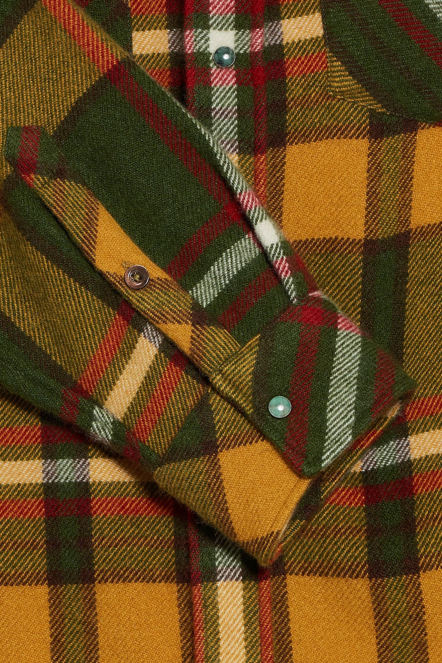 Hunter Green Tartan Cashmere Shirt