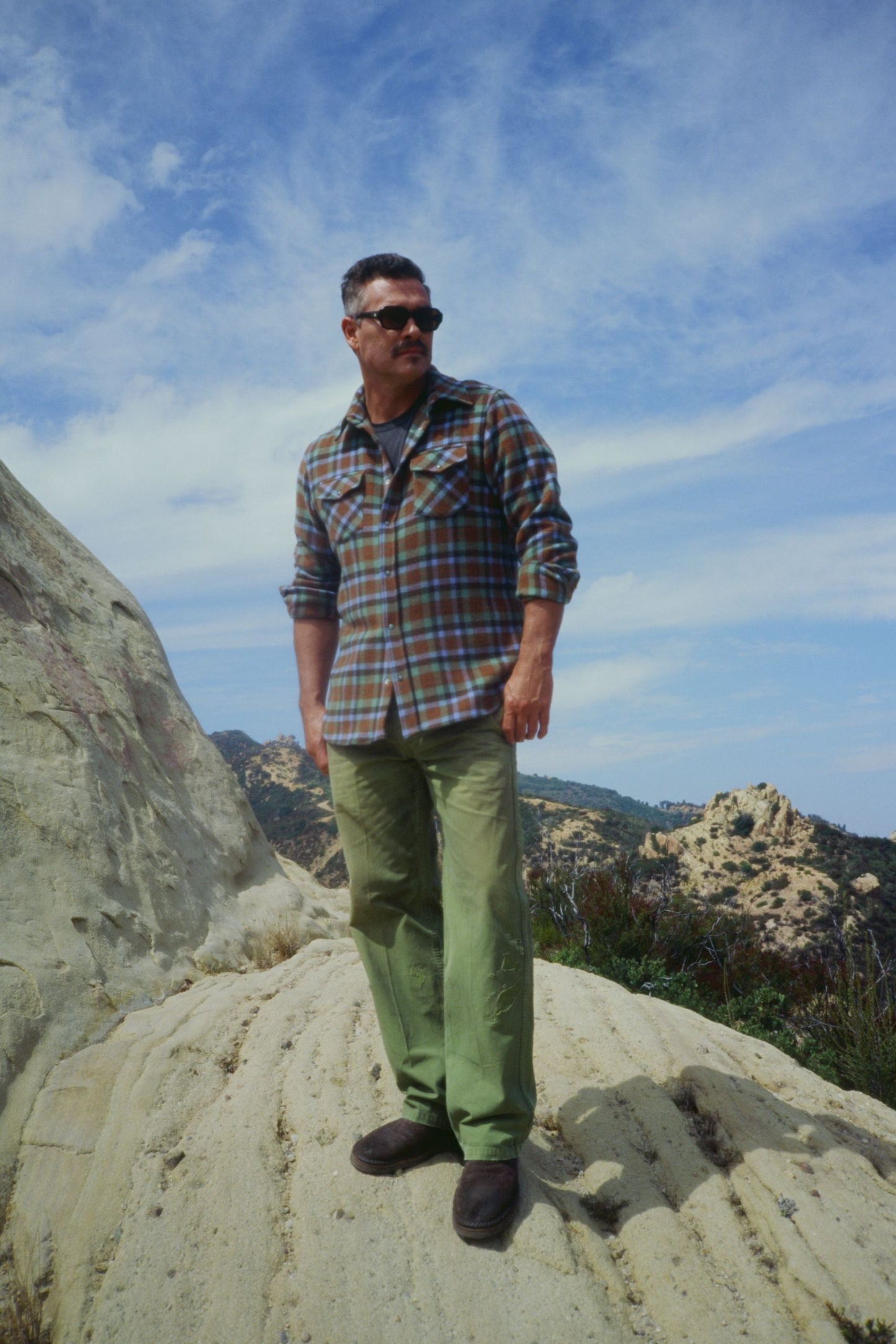 Moss Tartan Cashmere Shirt