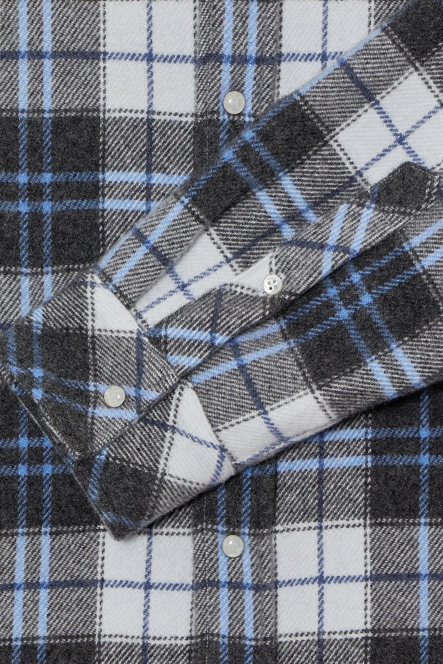 Pewter Tartan Cashmere Shirt