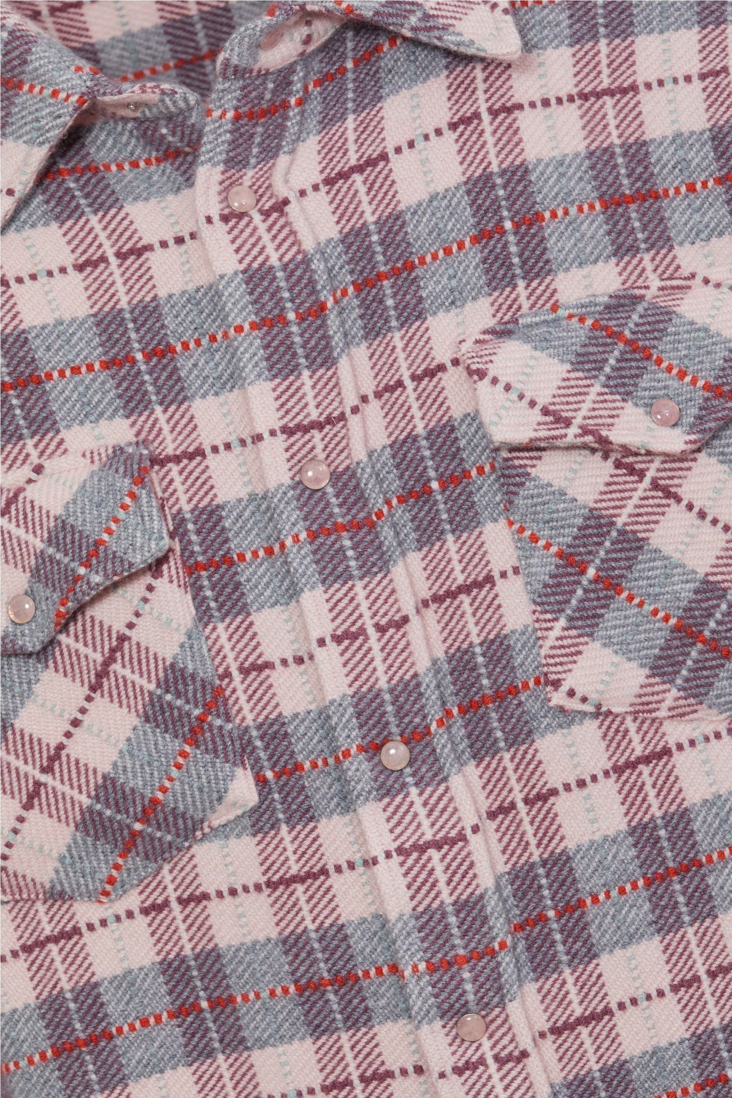 Pink Tartan Cashmere Shirt