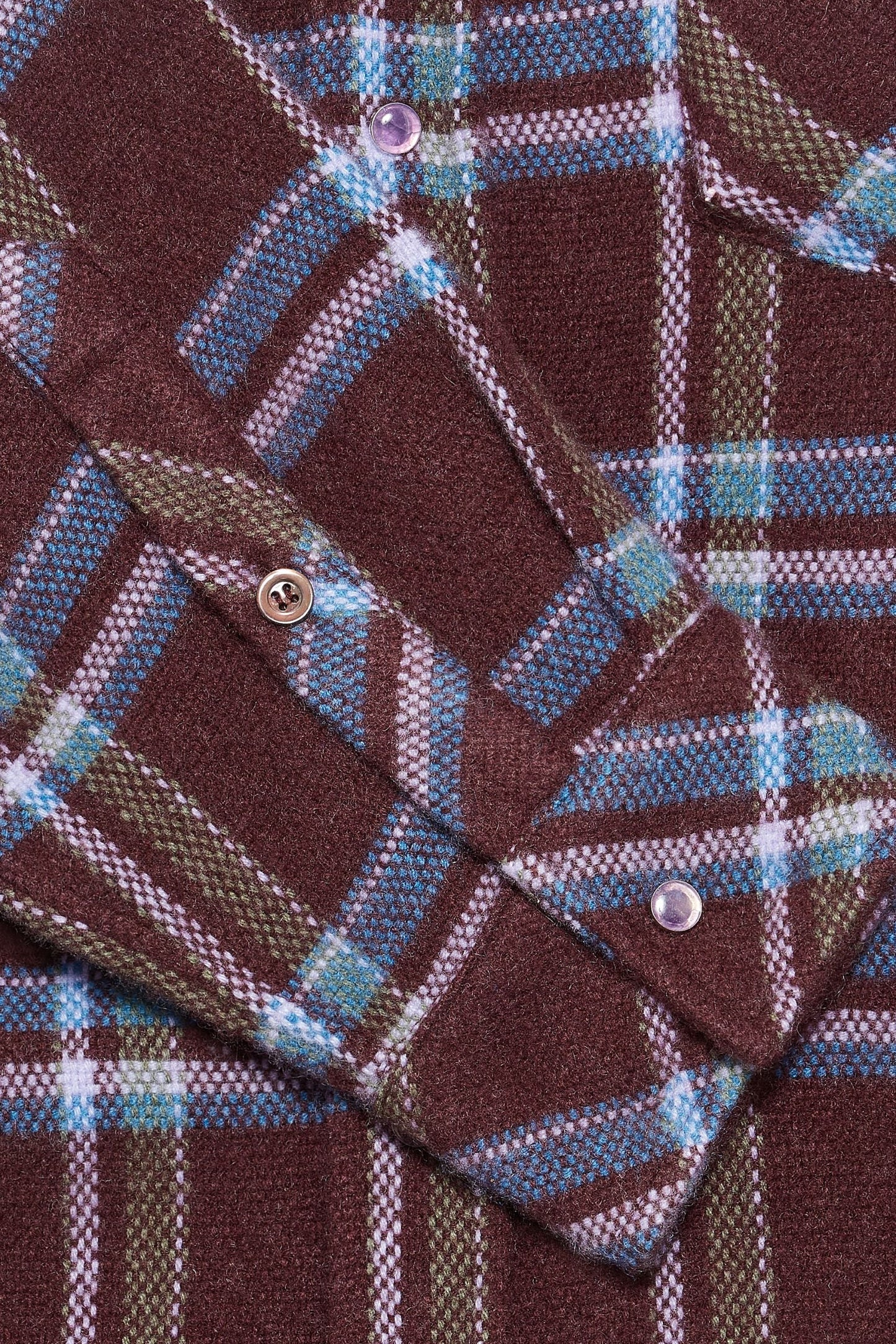 Plum Tartan Cashmere Shirt