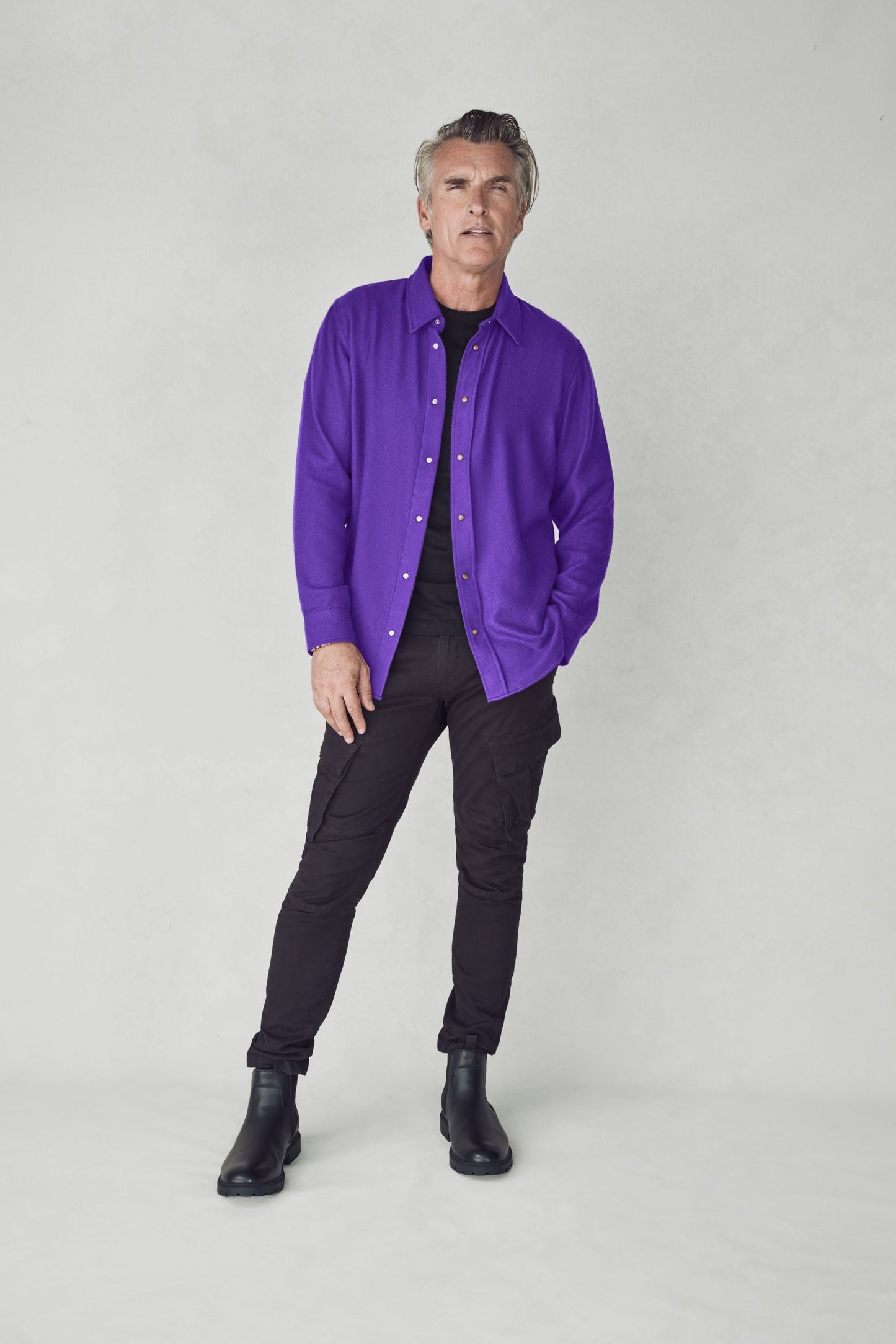 Purple Cashmere Shirt