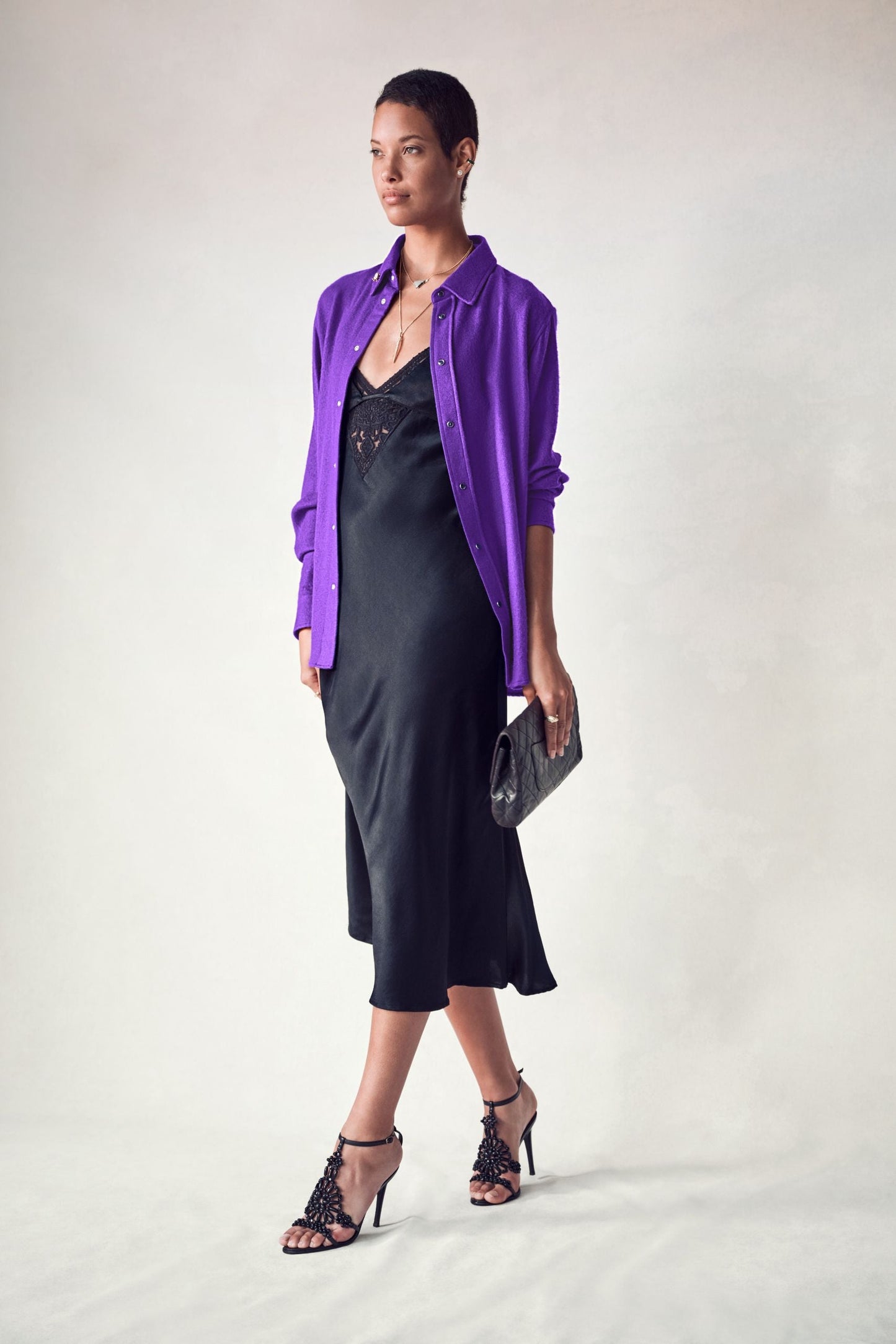 Purple Cashmere Shirt