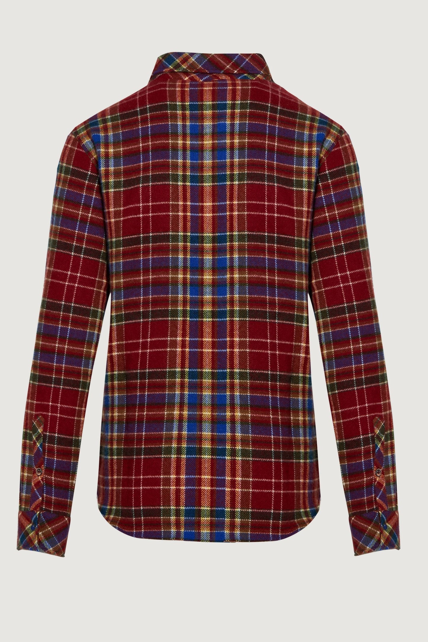 Rust Tartan Cashmere Shirt