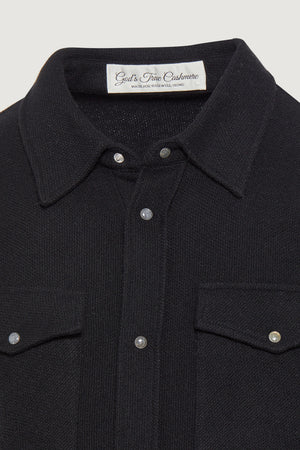 Black Cashmere Shirt