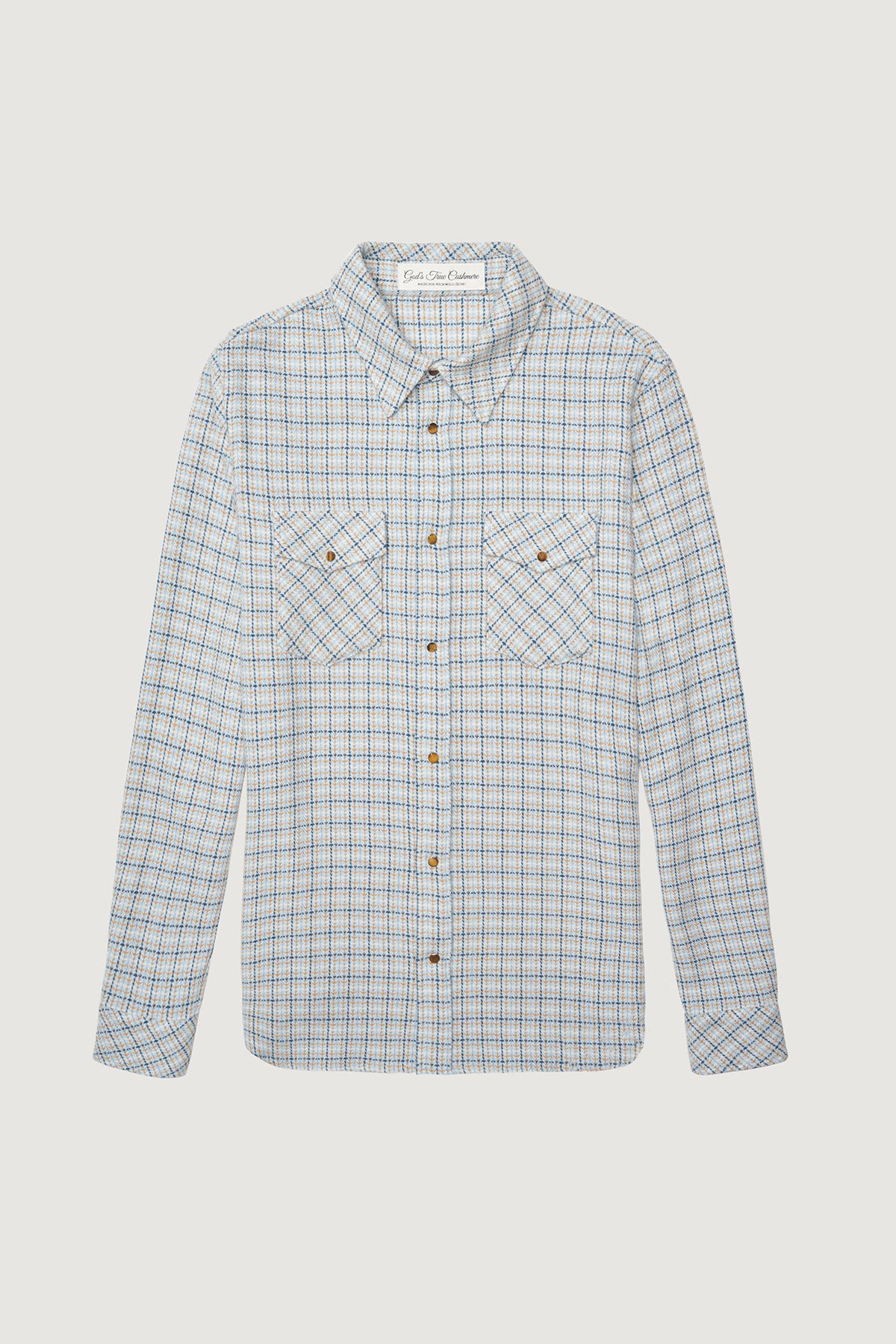 River Tartan Cashmere Shirt