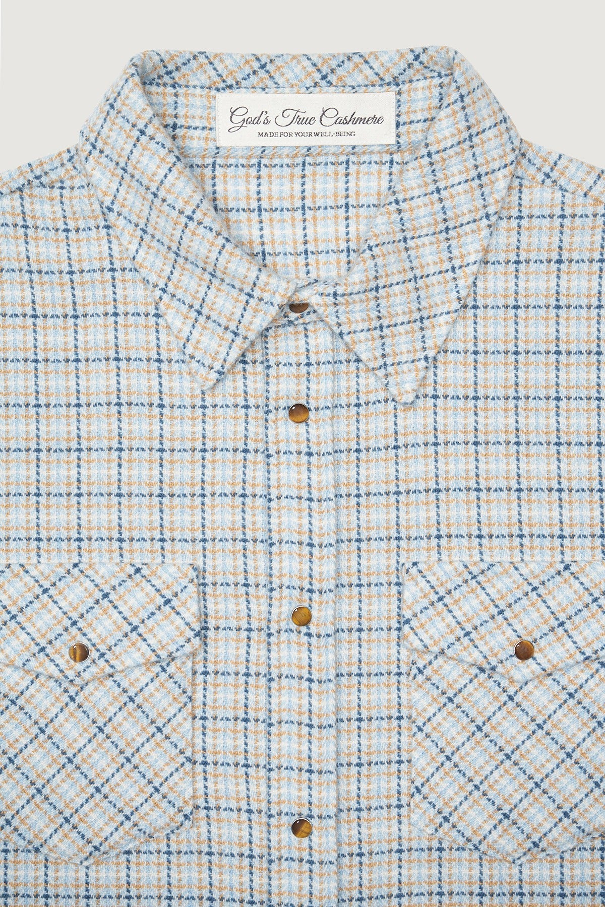 River Tartan Cashmere Shirt