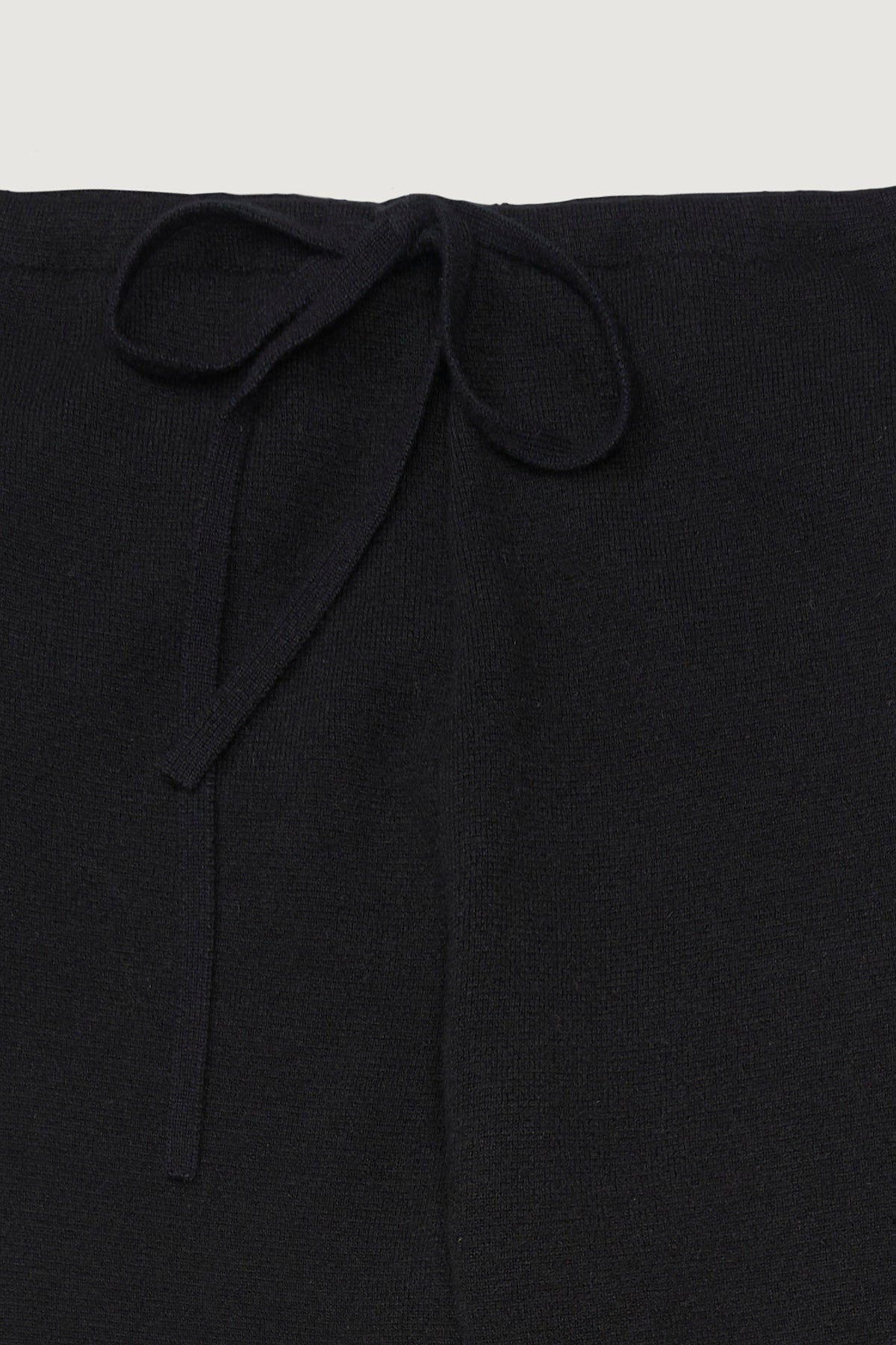Black Milano Knit Cashmere Trouser