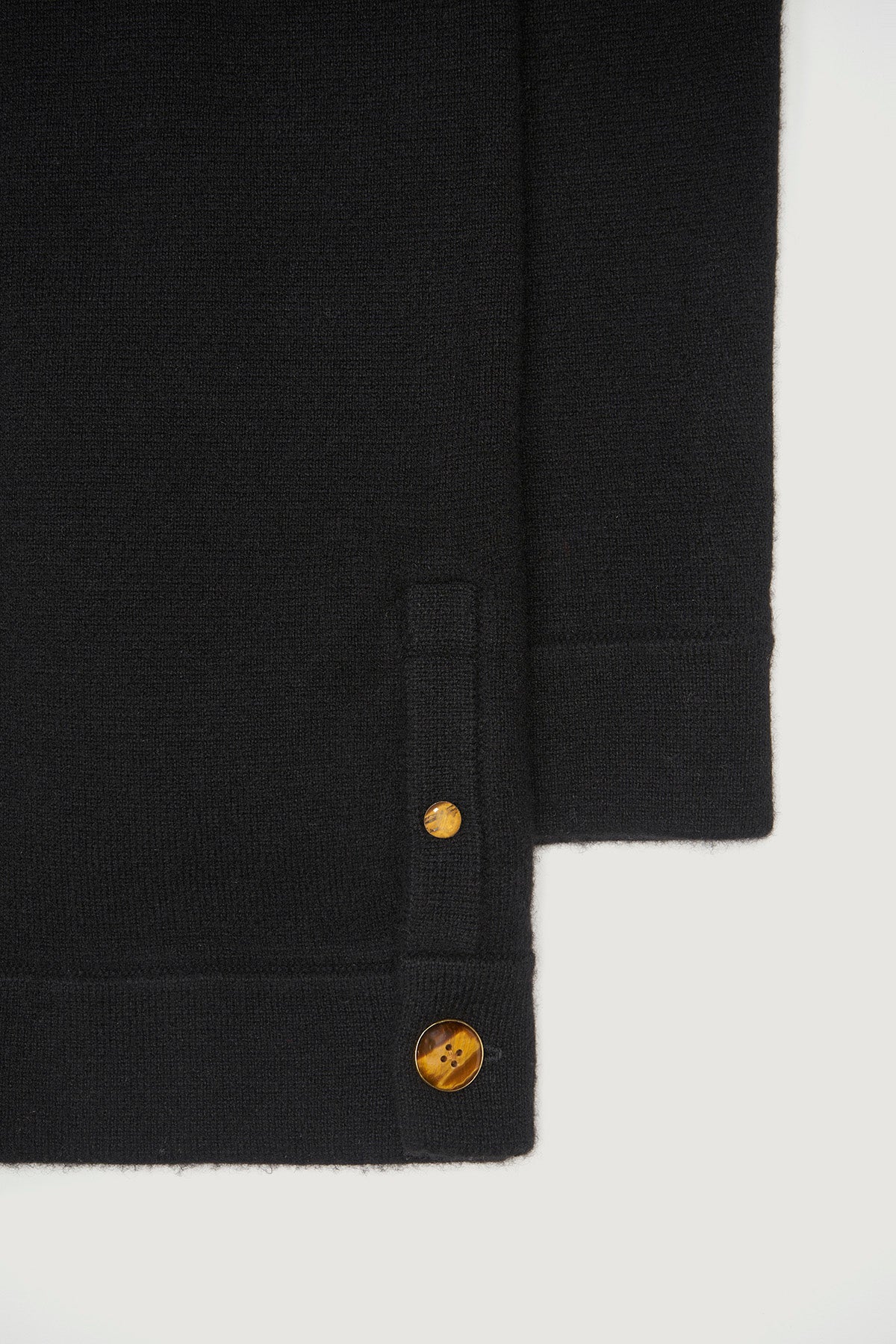 Black Milano Knit Cashmere Trouser