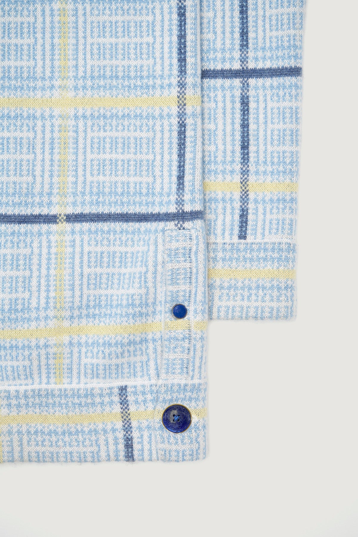 Rain Tartan Knit Cashmere Pant