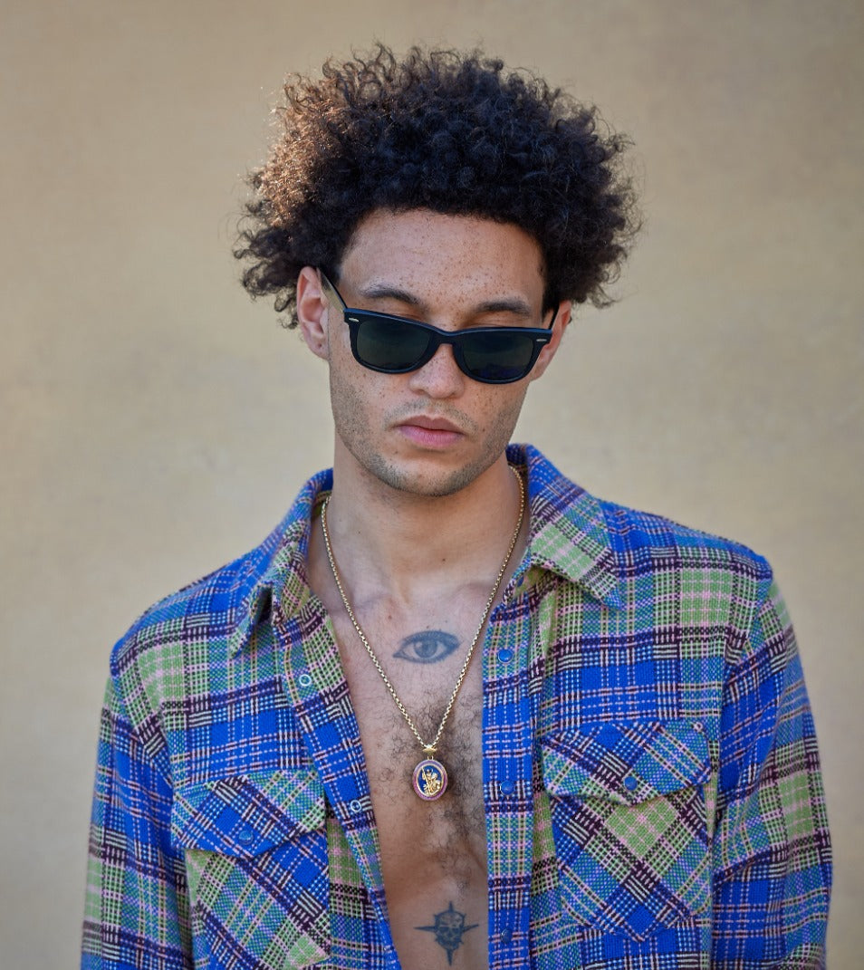 Dune Tartan Cashmere Shirt