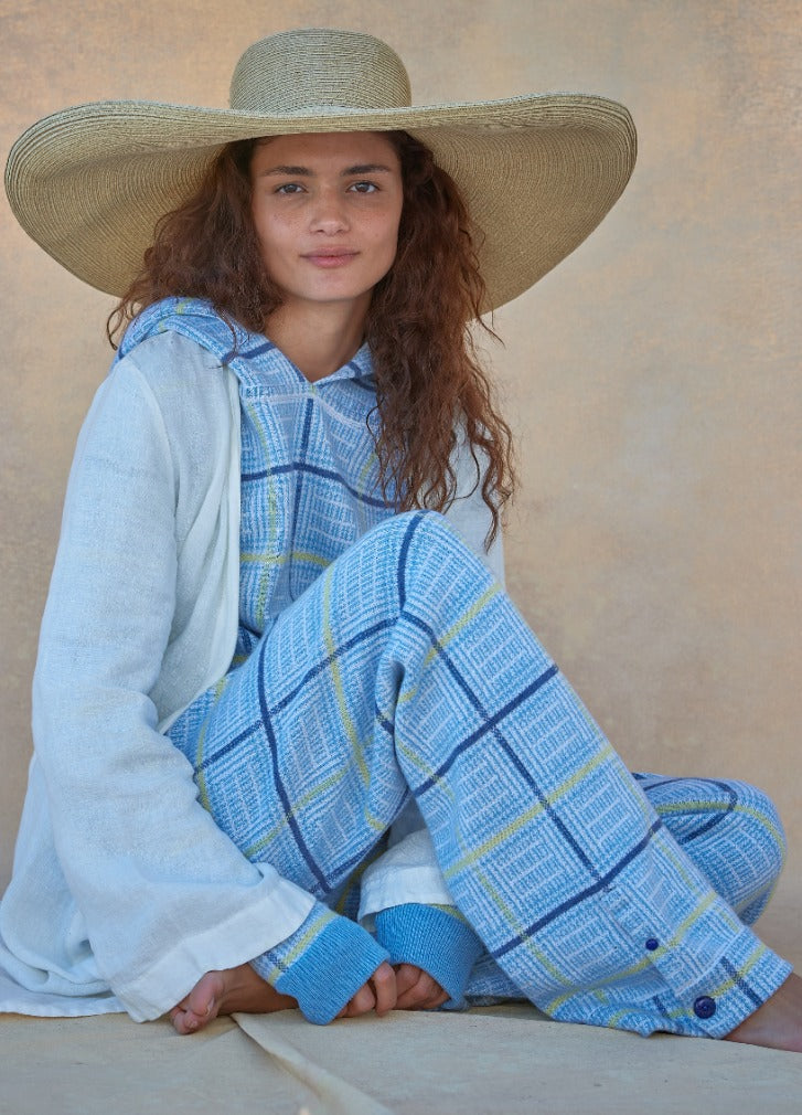 Rain Tartan Knit Cashmere Pant