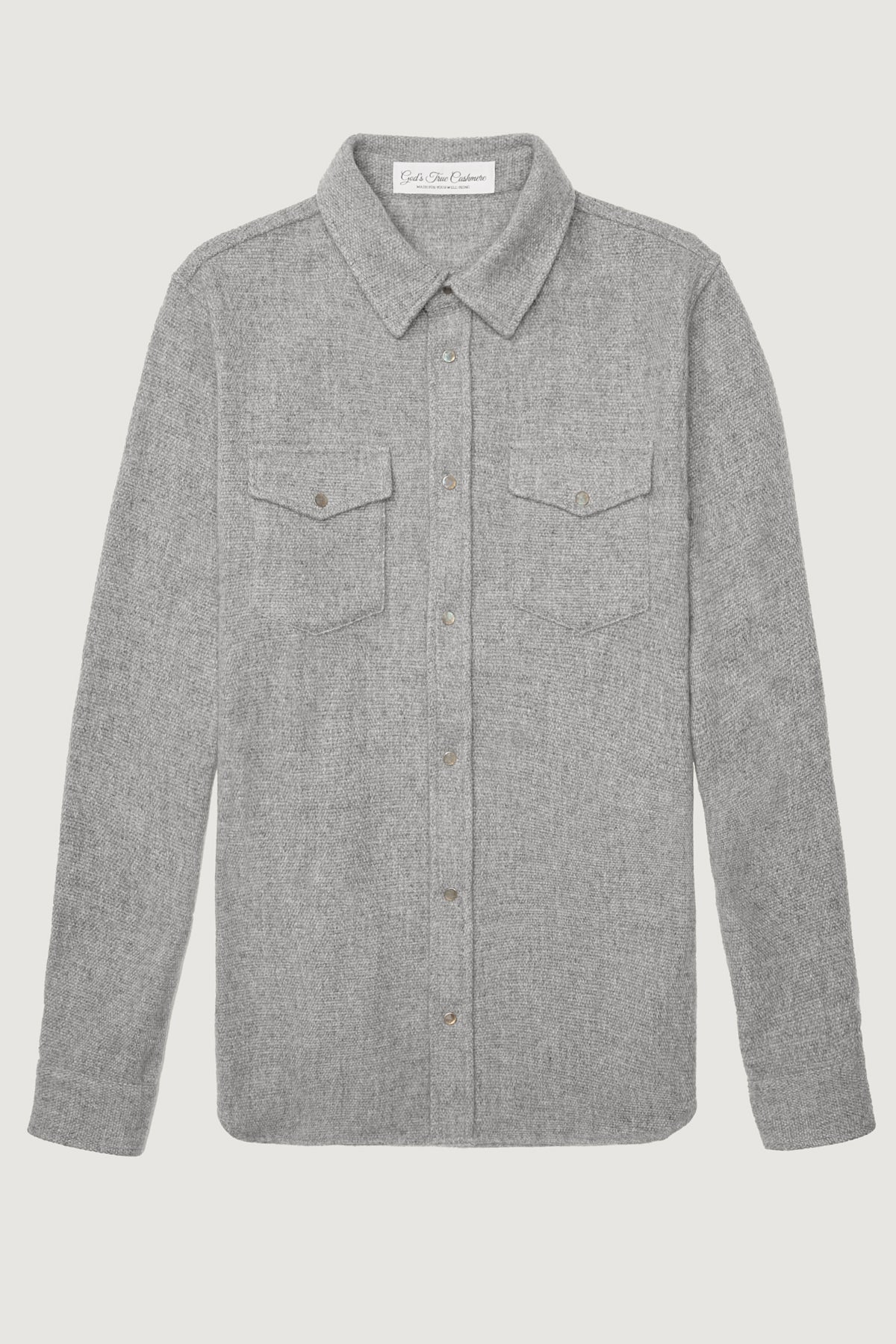 Grey Cashmere Shirt