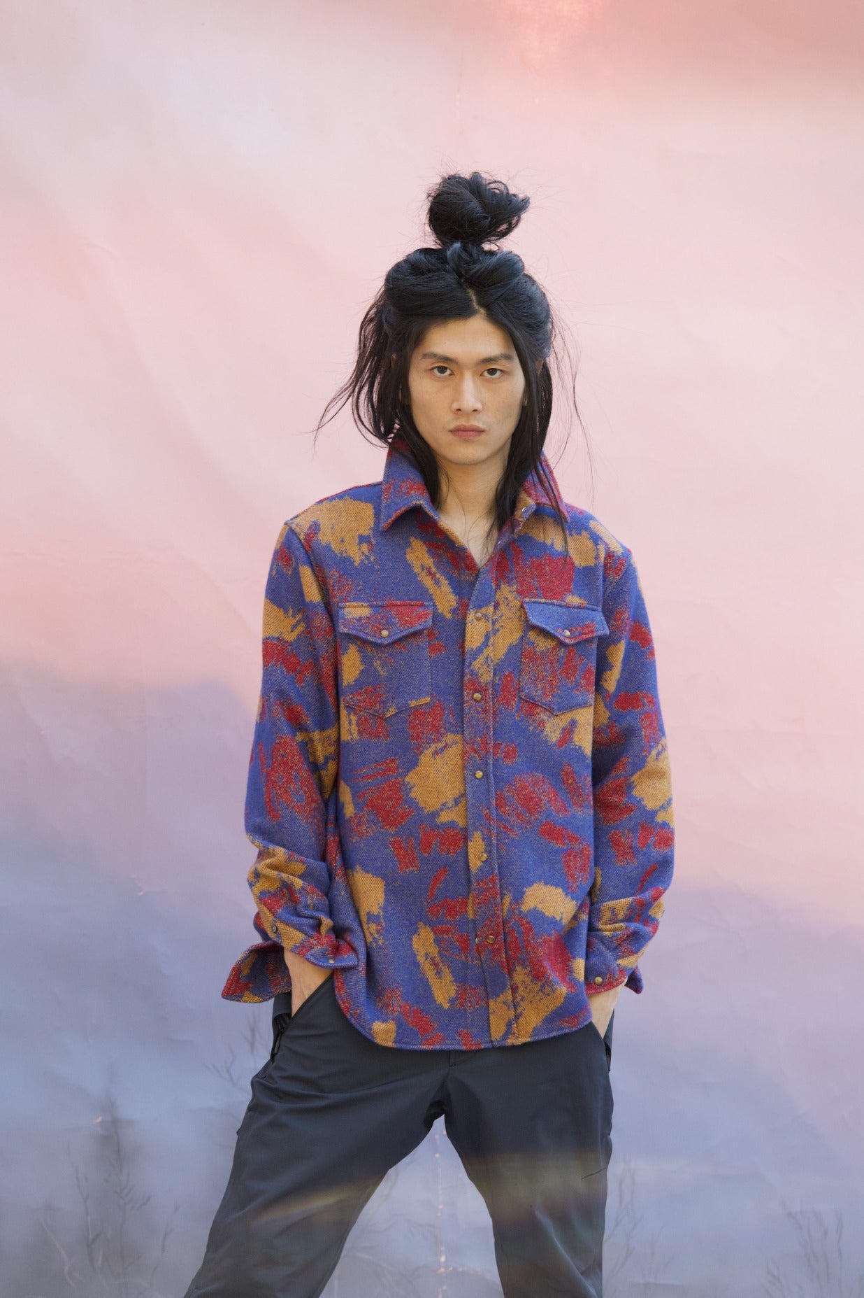 Sipapu Jacquard Cashmere Shirt