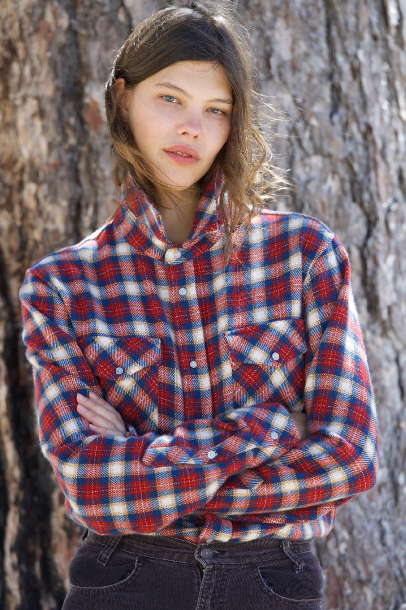 Ski Santa Fe Tartan Cashmere Shirt