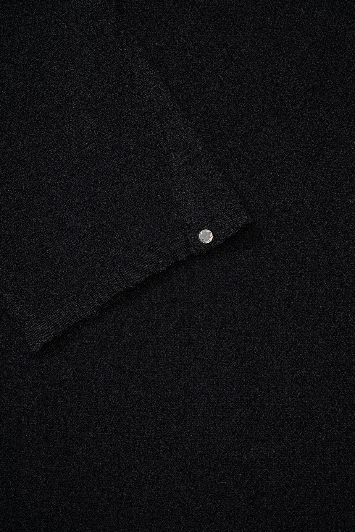 Bubble Gauze Cashmere Knit T-Shirt Black