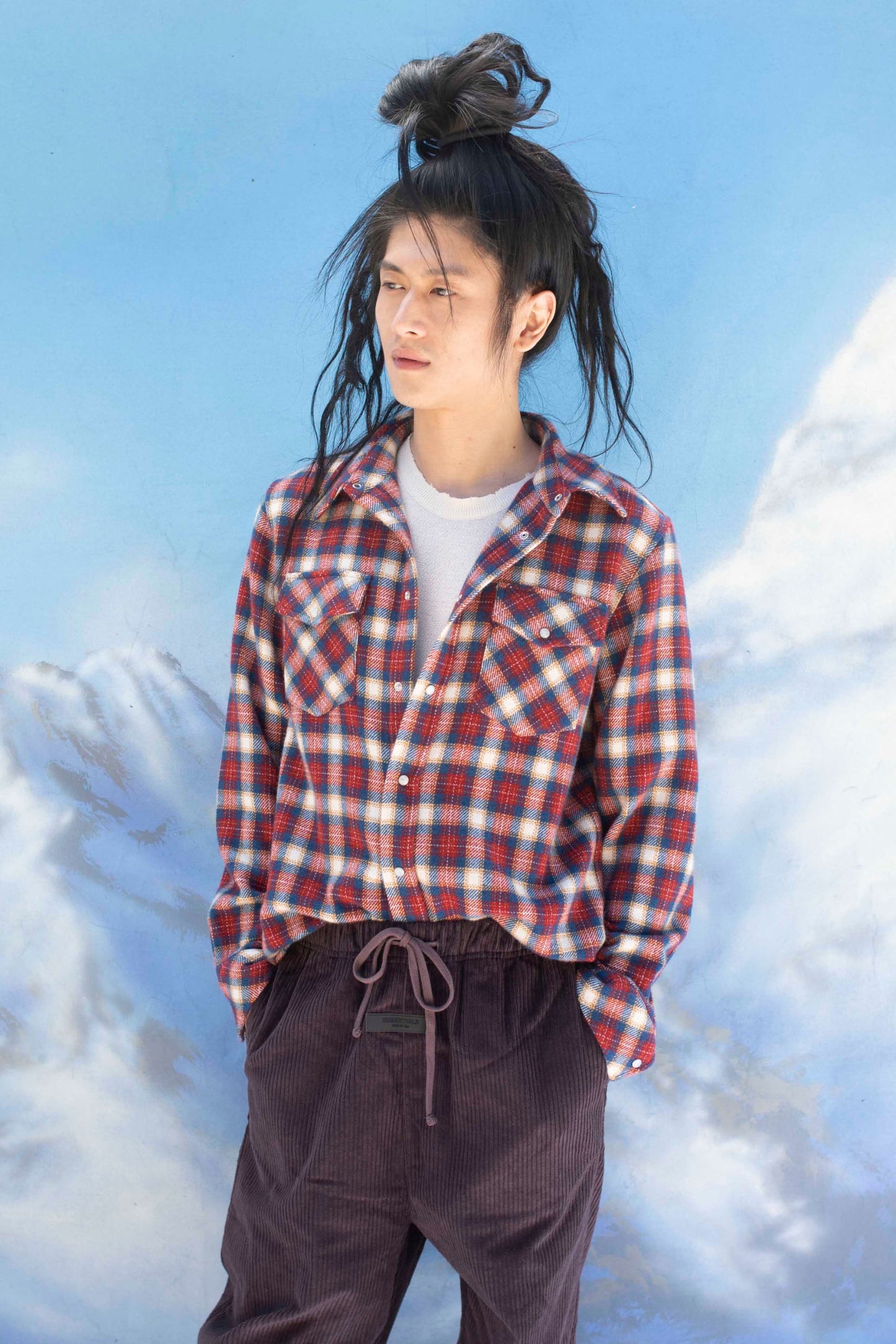 Ski Santa Fe Tartan Cashmere Shirt