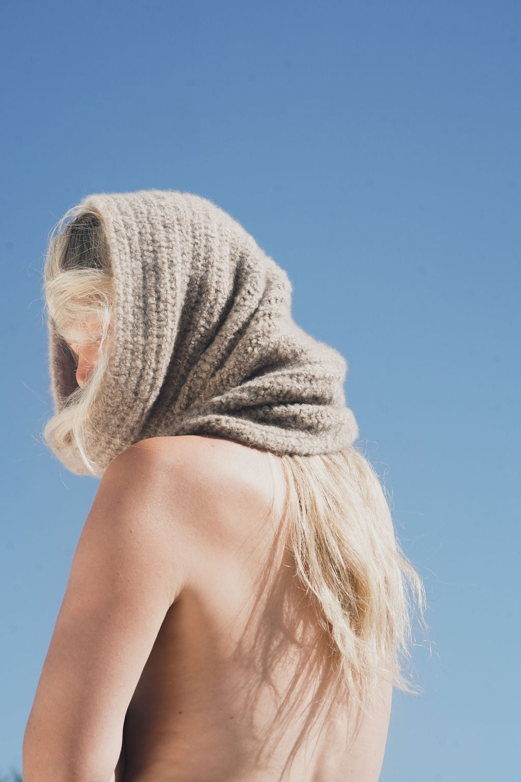 Taupe Cloud Cashmere Scarf