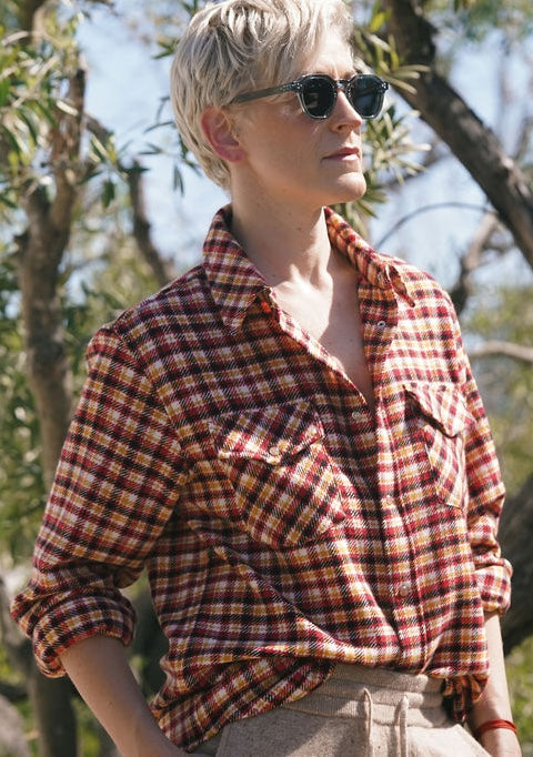Time Tartan Cashmere Shirt