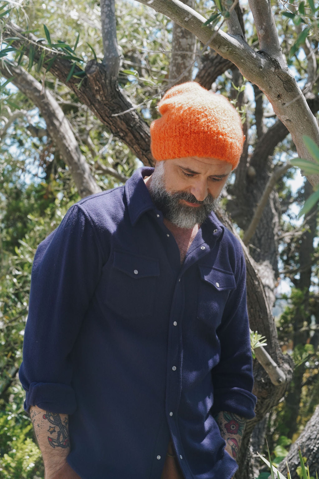 Vermillion Wind Cashmere Beanie