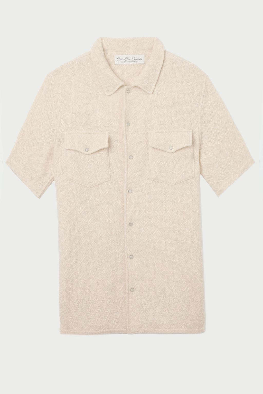 Diamond Cashmere Short Sleeve Shirt