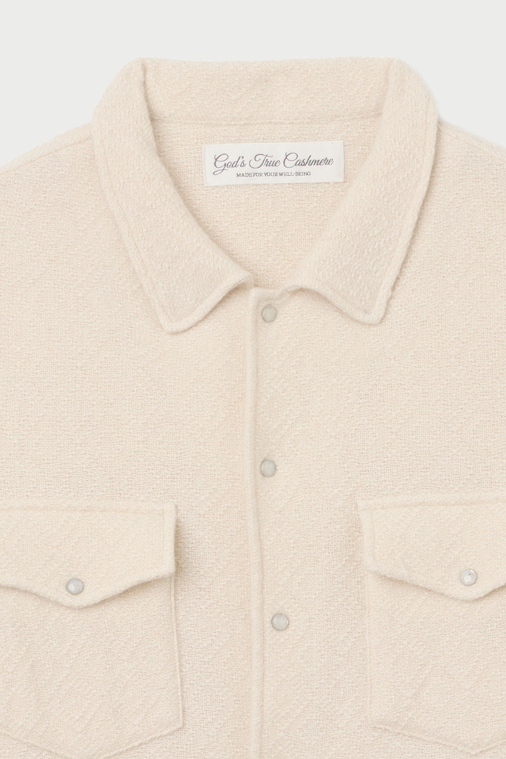 Diamond Cashmere Short Sleeve Shirt