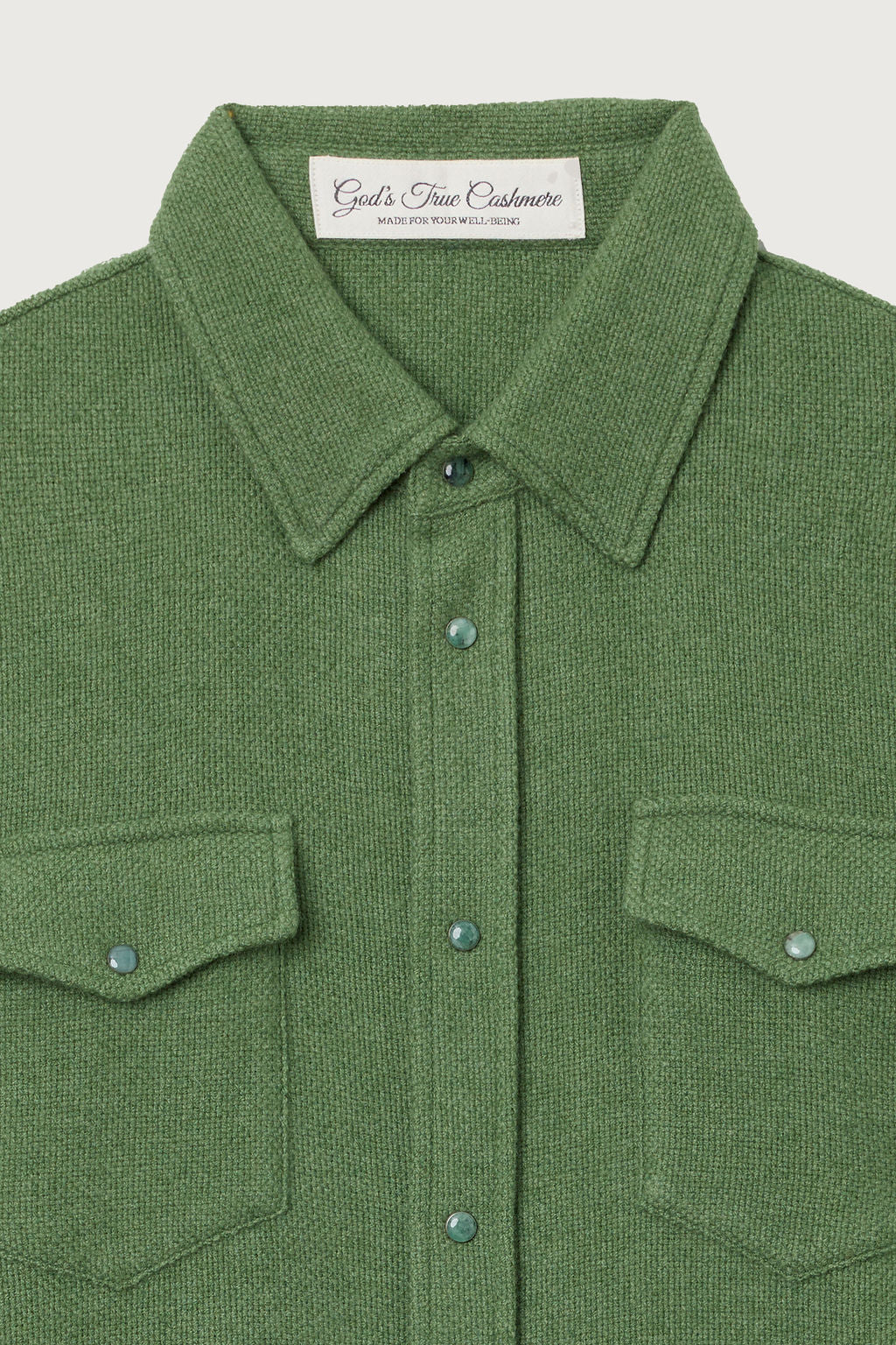 Willow Green Cashmere Shirt