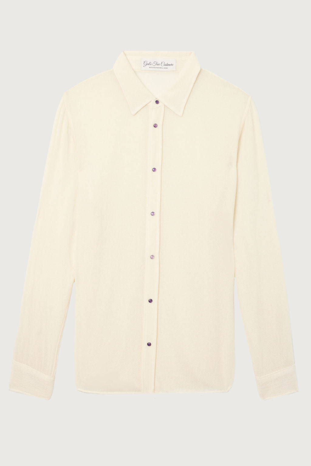 Ivory Gauze Cashmere Shirt