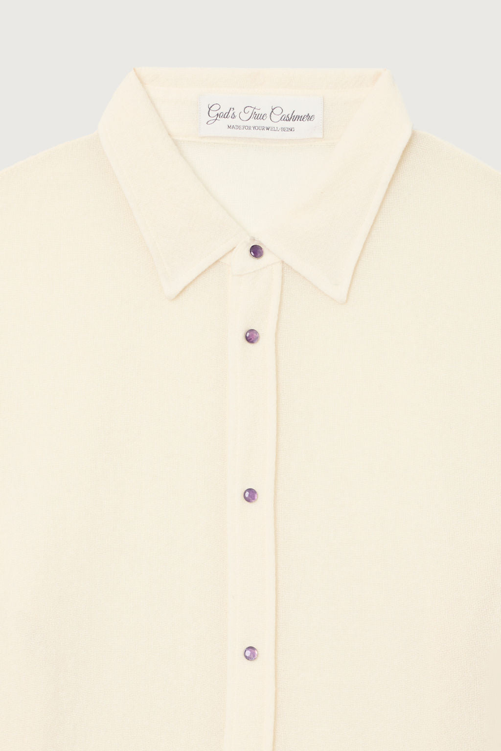 Ivory Gauze Cashmere Shirt
