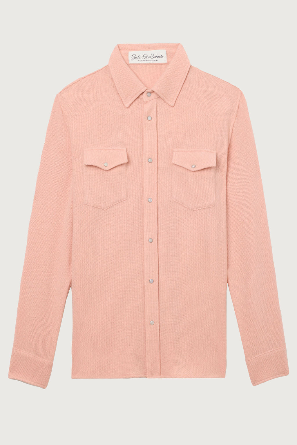 Peach Blush Cashmere Shirt – God's True Cashmere Peach Blush Cashmere Shirt – God's True Cashmere