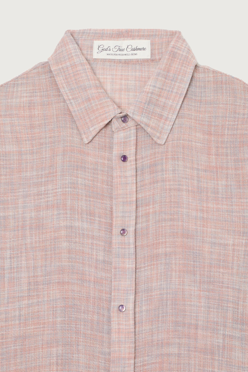 Space Dye Gauze Cashmere Shirt