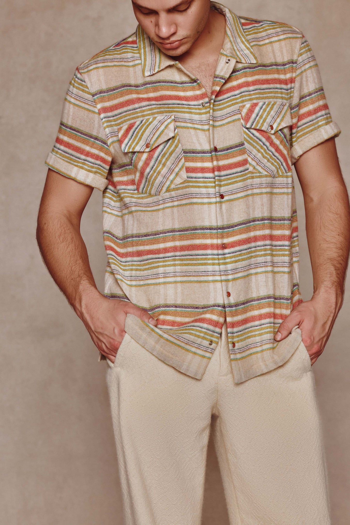 Seaside Gauze Cashmere Shirt