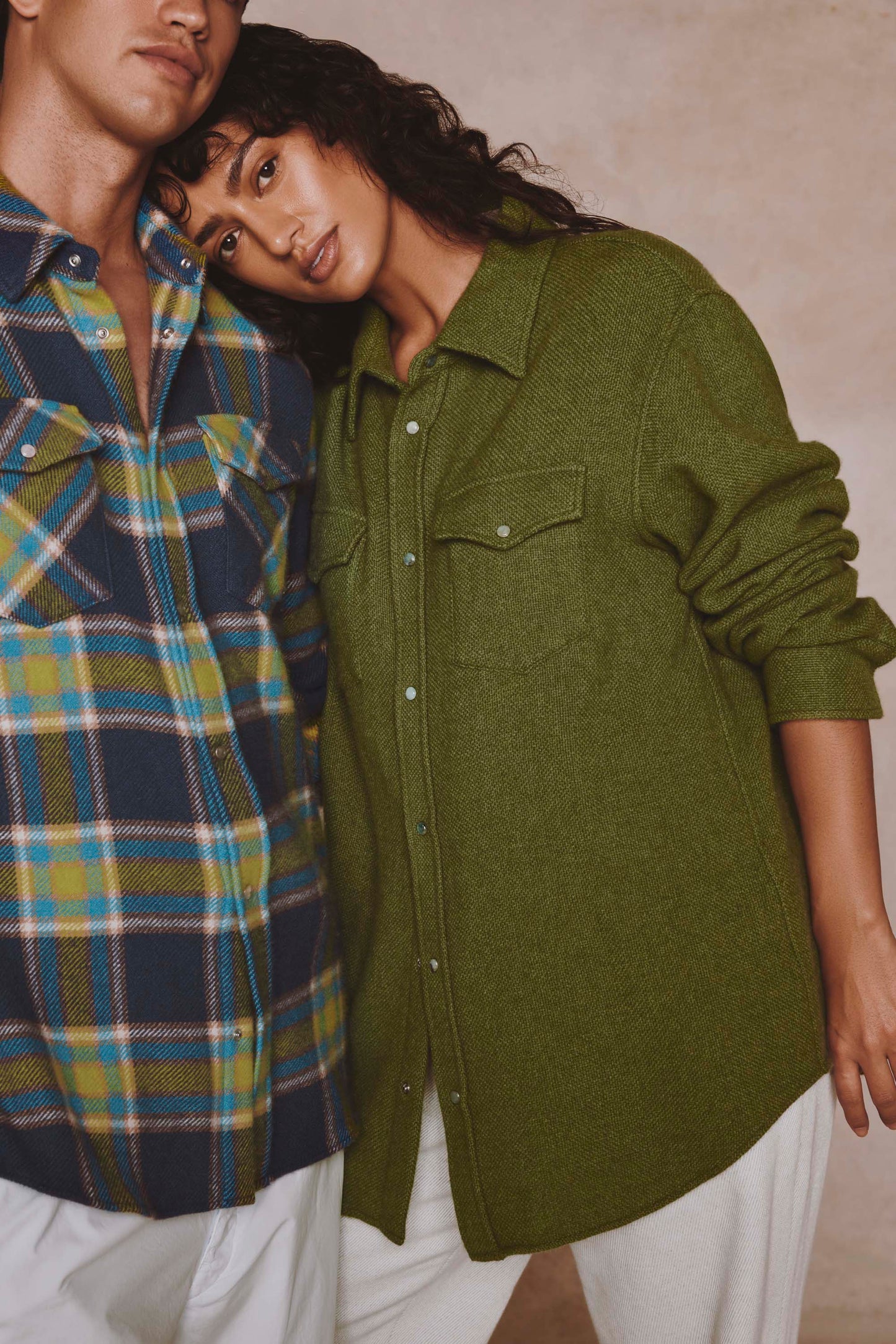 Willow Green Cashmere Shirt