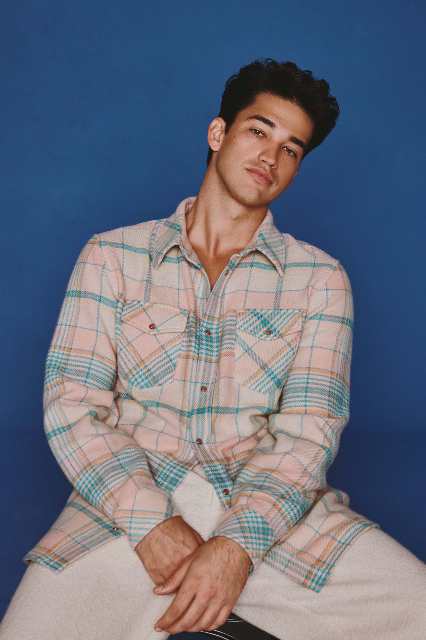 Lover Tartan Cashmere Shirt