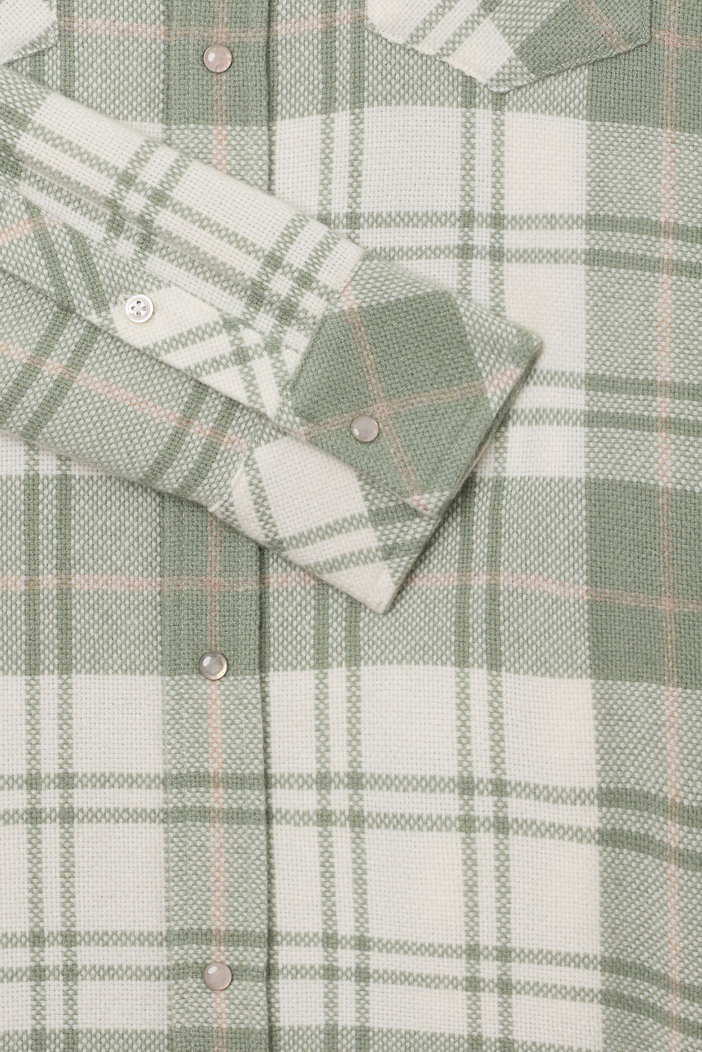 Sage Tartan Cashmere Shirt