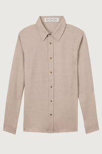 Tan Linen Shirt