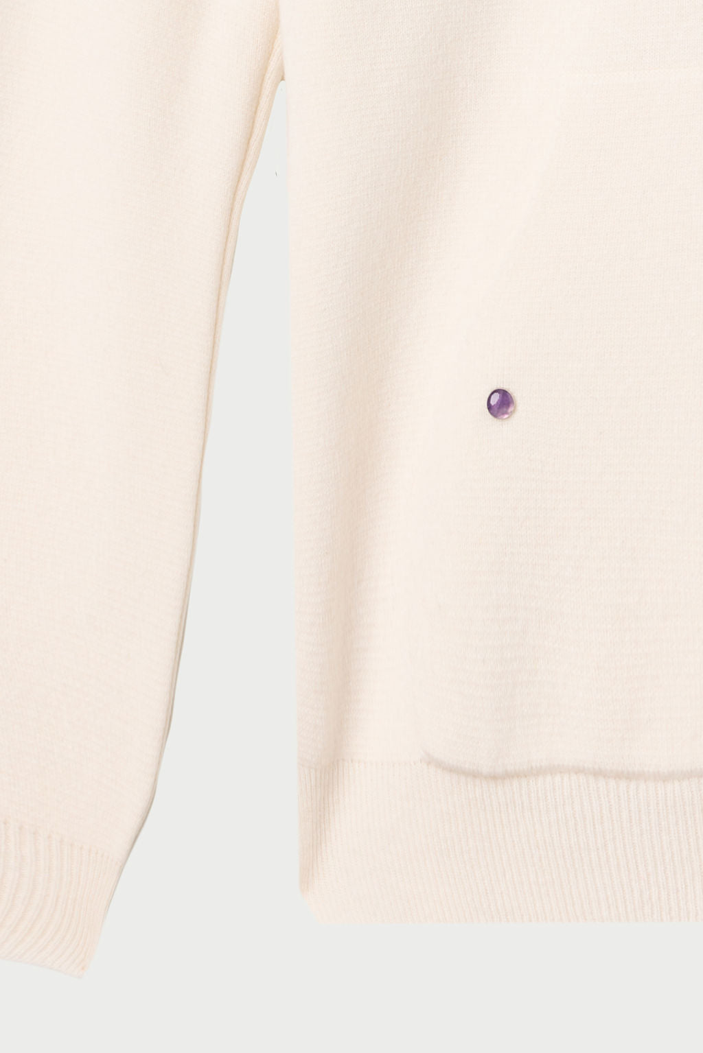 Ivory Cashmere Hoodie