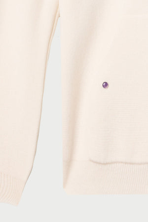 Ivory Cashmere Hoodie