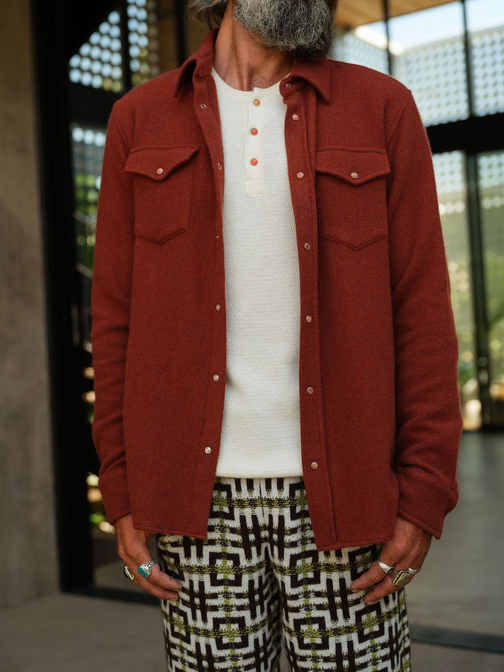 Sienna Solid Cashmere Shirt