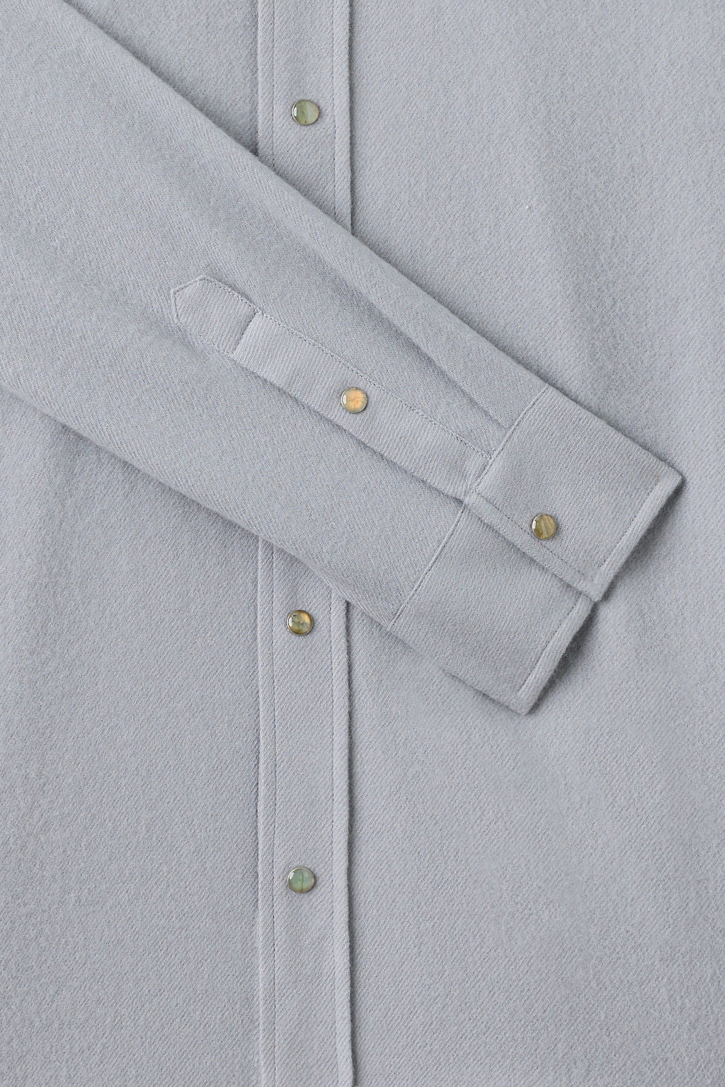 Mid Grey Solid Cashmere Shirt
