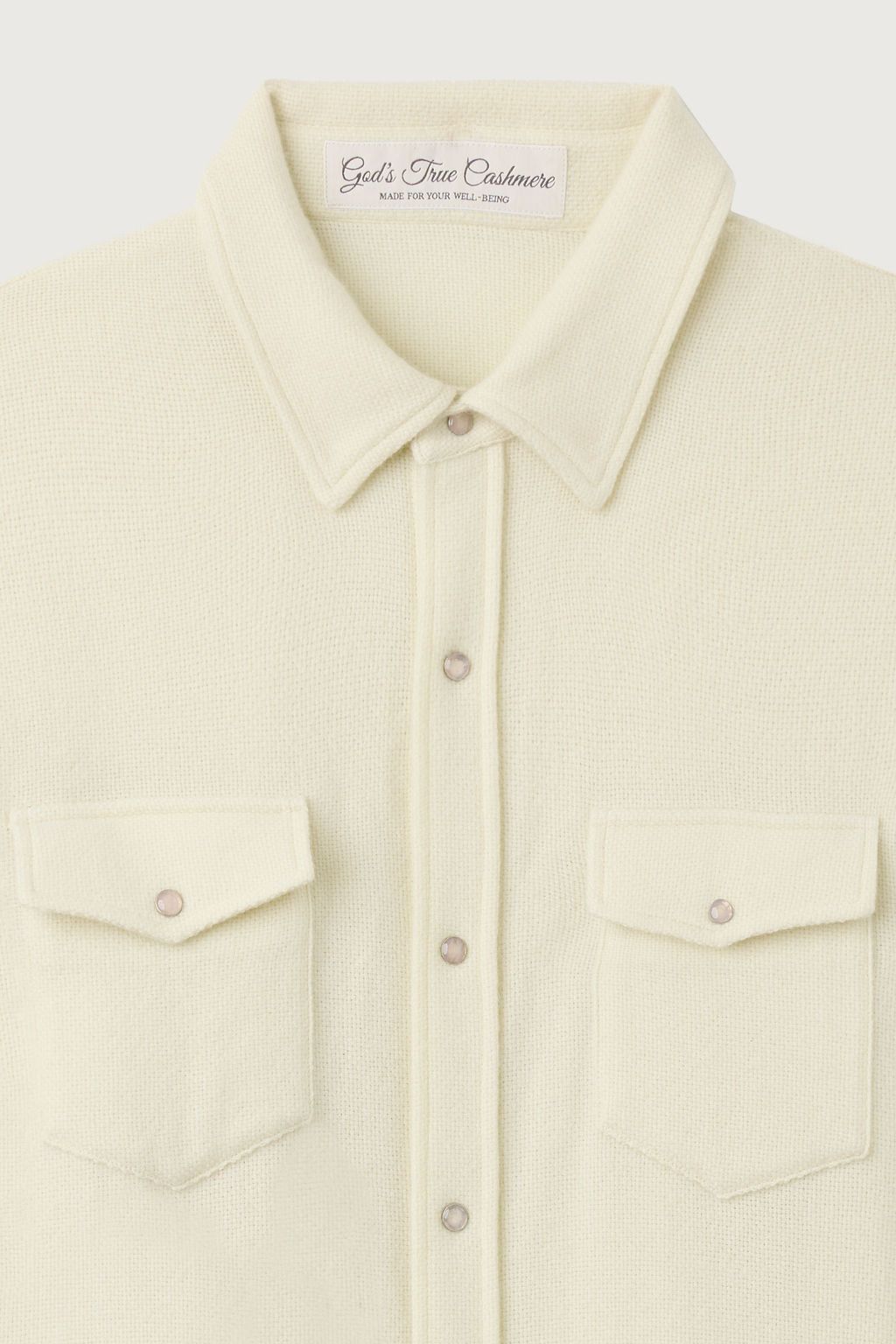 Porcelain Solid Cashmere Shirt