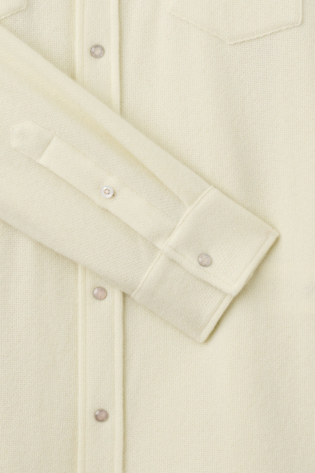 Porcelain Solid Cashmere Shirt