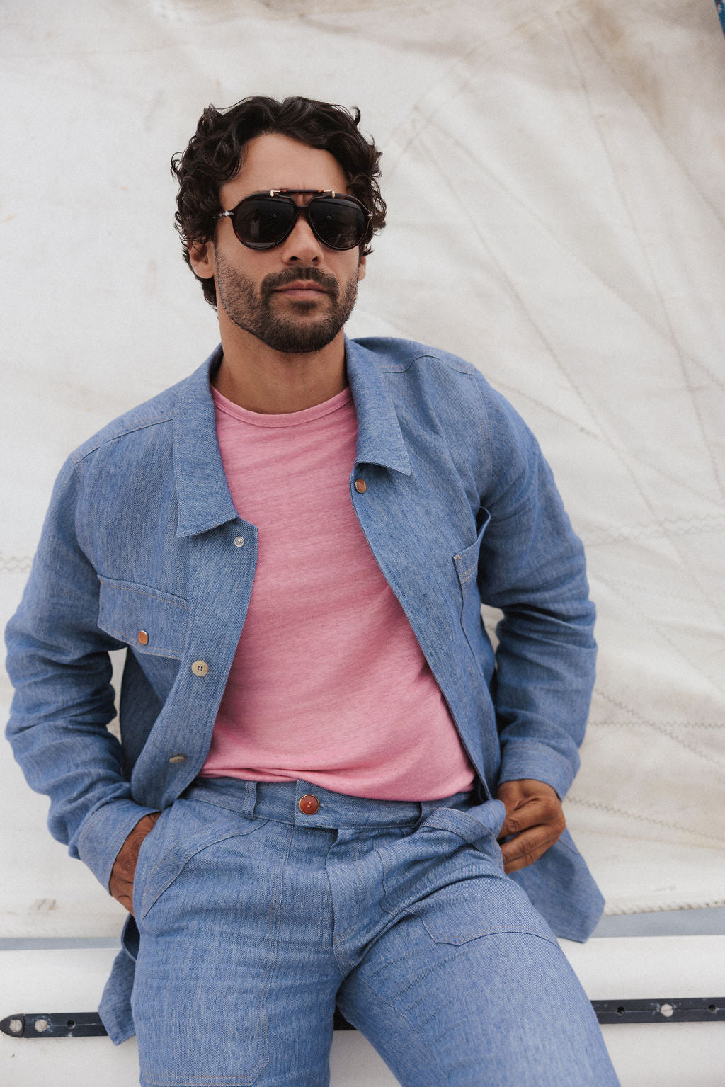 Blush Signature Linen T-Shirt Jersey