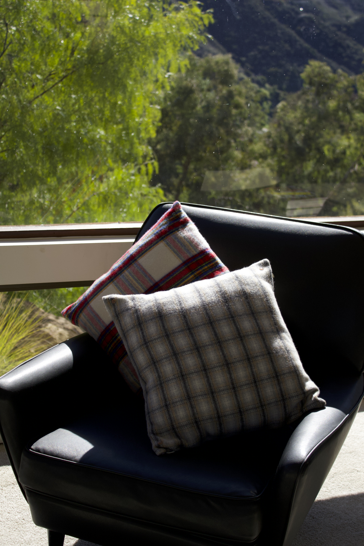 Elegant Neutral Tartan Pillow